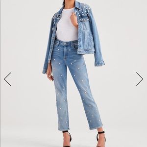 7 for all mankind pearl stud jeans